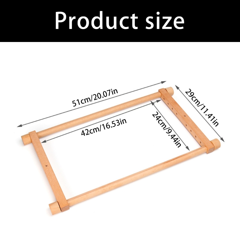Embroidery Frame - Telaio da ricamo in legno regolabile