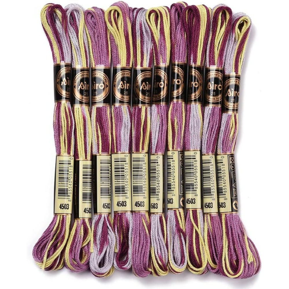 Embroidery Floss - 6 fili viola filo da ricamo