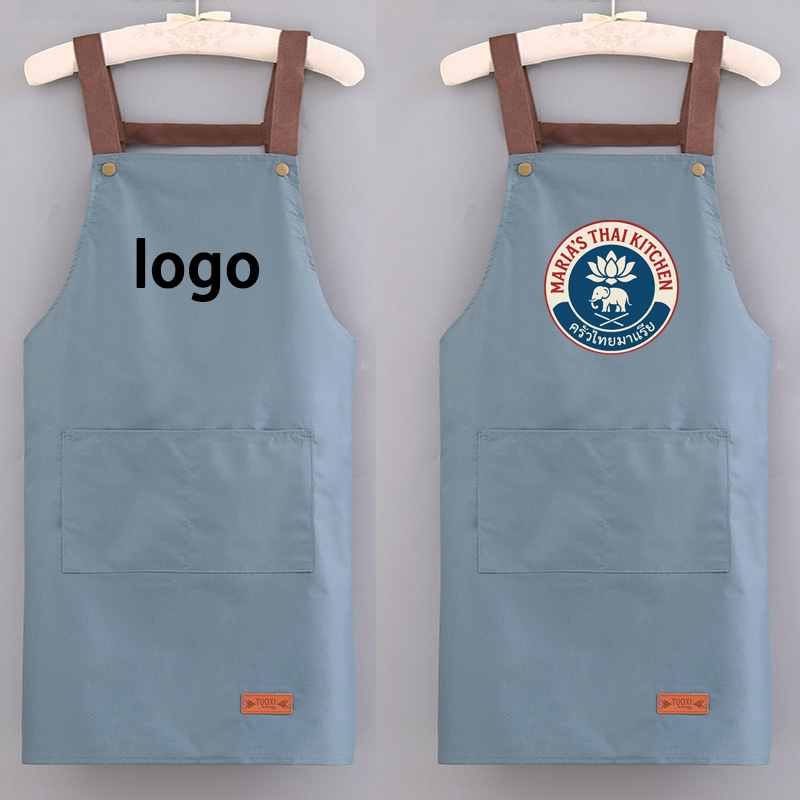 Embroidery Kitchen - Grembiule da cucina impermeabile e resistente