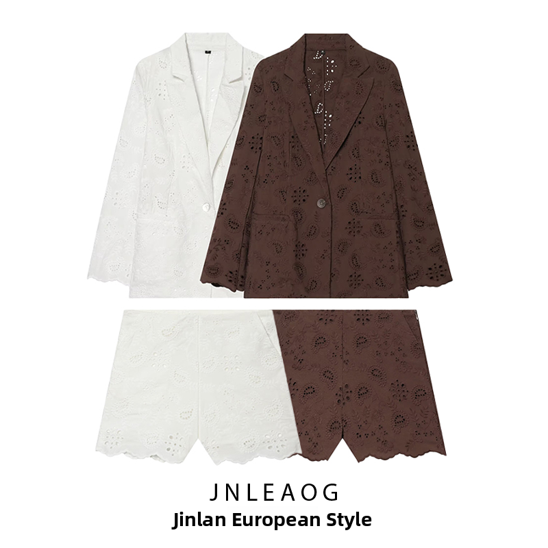 Embroidery Jacket - JNLEAOG Completo da Donna Slim Fit