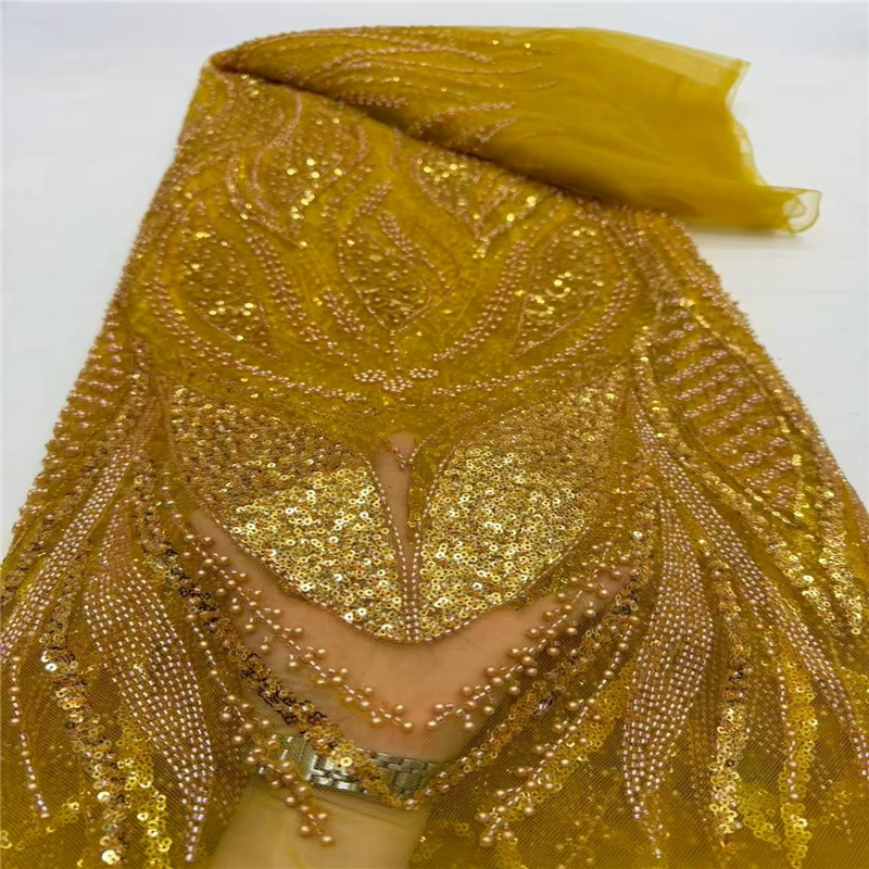 Embroidery Youtube - Tessuto ricamato con paillettes a tubo