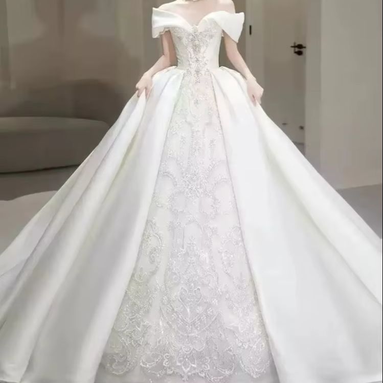 Embroidery Skirt - Abiti da Sposa Eleganti con Scollo