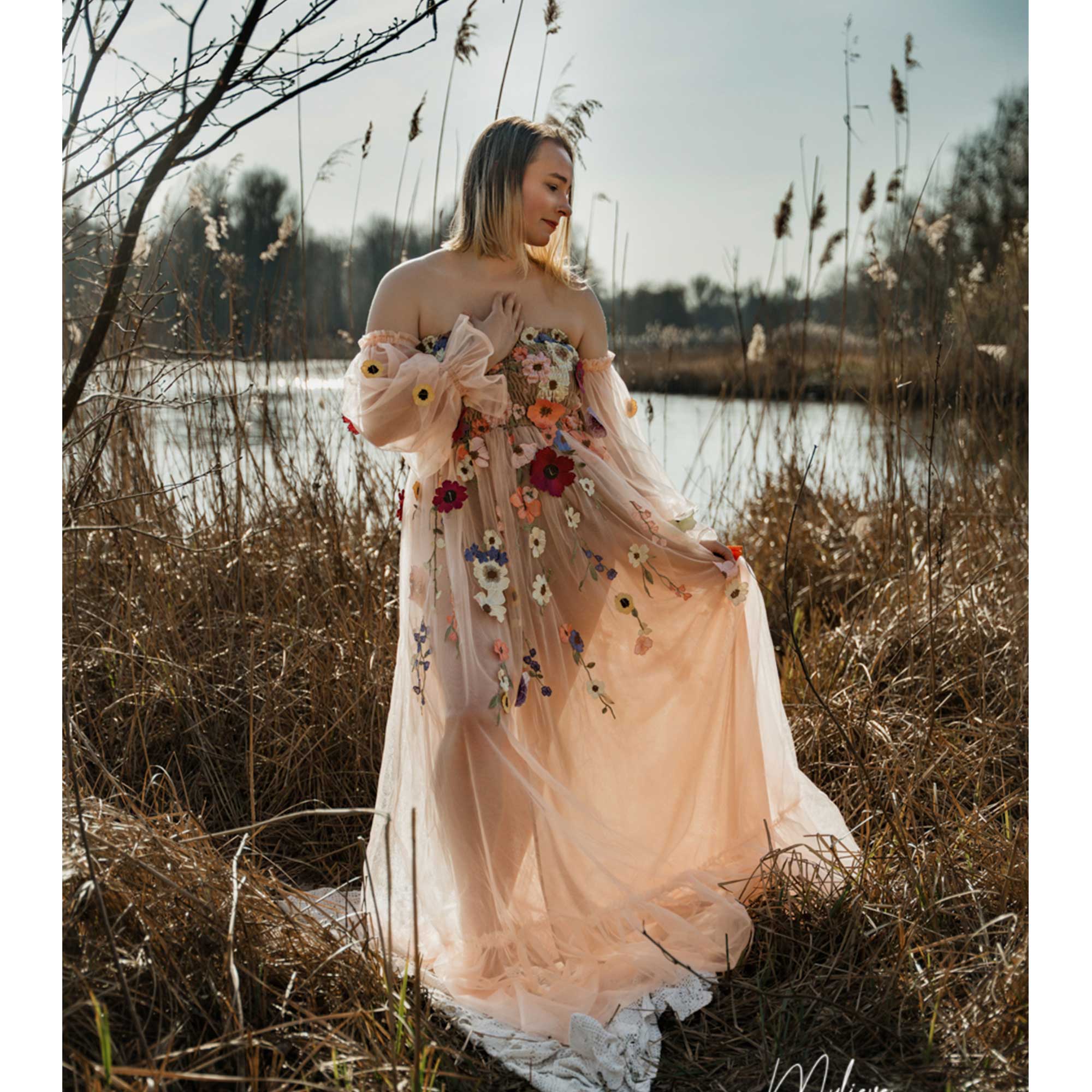 Abito Don&Judy in organza colo - Embroidery Organza recensione e prezzo