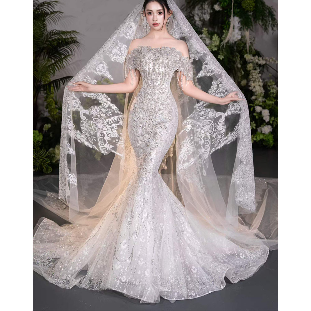 Abito da sposa di lusso senza  - Embroidery Organza recensione e prezzo