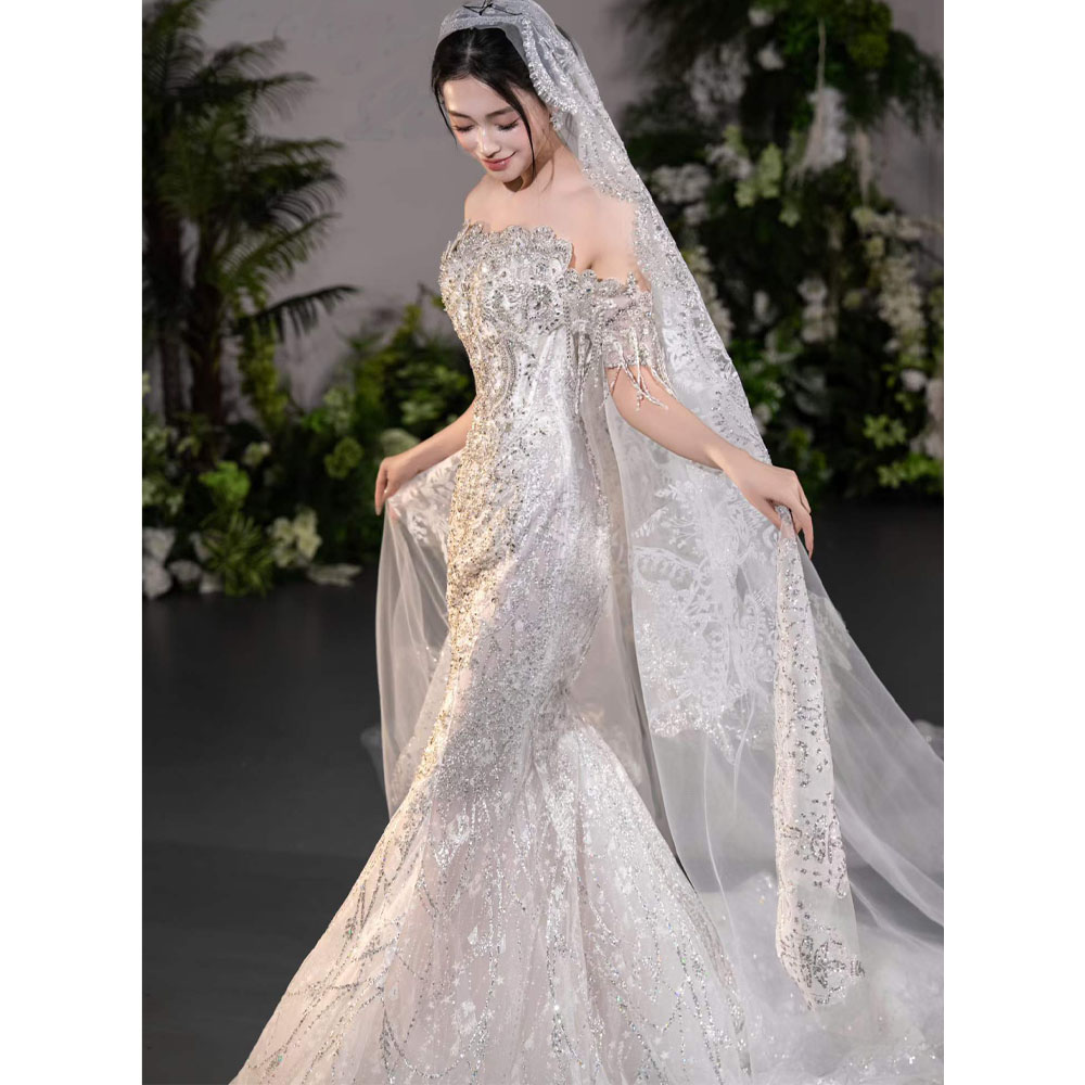 Abito da sposa di lusso senza  - Embroidery Organza recensione e prezzo