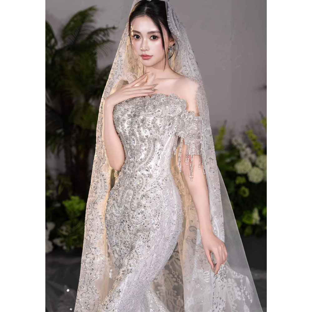 Abito da sposa di lusso senza  - Embroidery Organza recensione e prezzo
