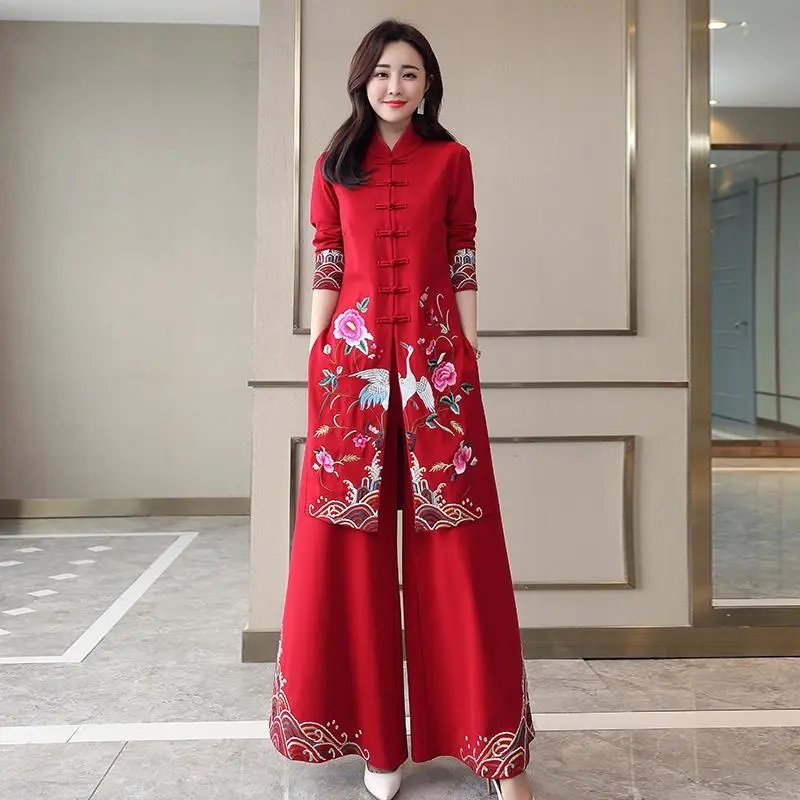 Set Cheongsam lungo stile etni - Embroidery Youtube recensione e prezzo