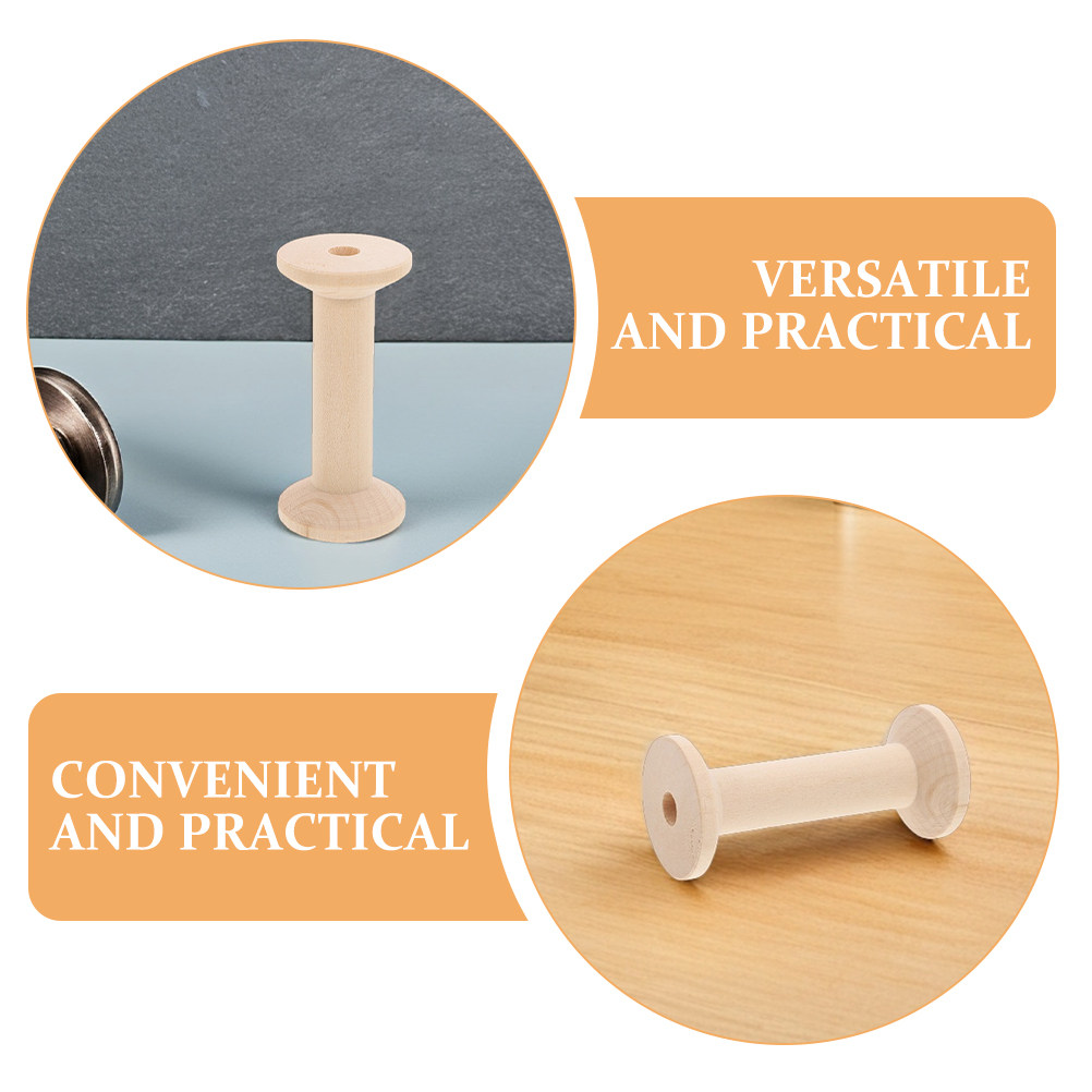 Set da 4 portabobine in legno, - Embroidery Yarn recensione e prezzo