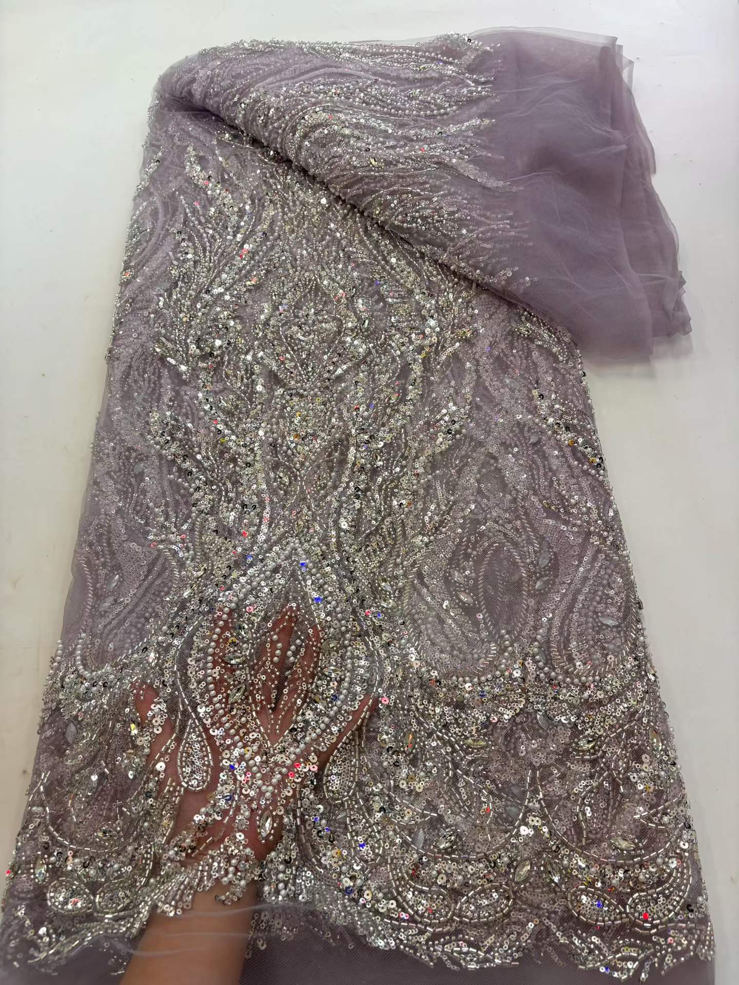 Tessuto in Tulle con Paillette - Embroidery Youtube recensione e prezzo