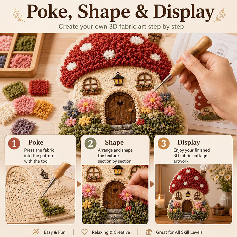 Kit Fai-da-Te Casa dei Funghi  - Embroidery Threads recensione e prezzo