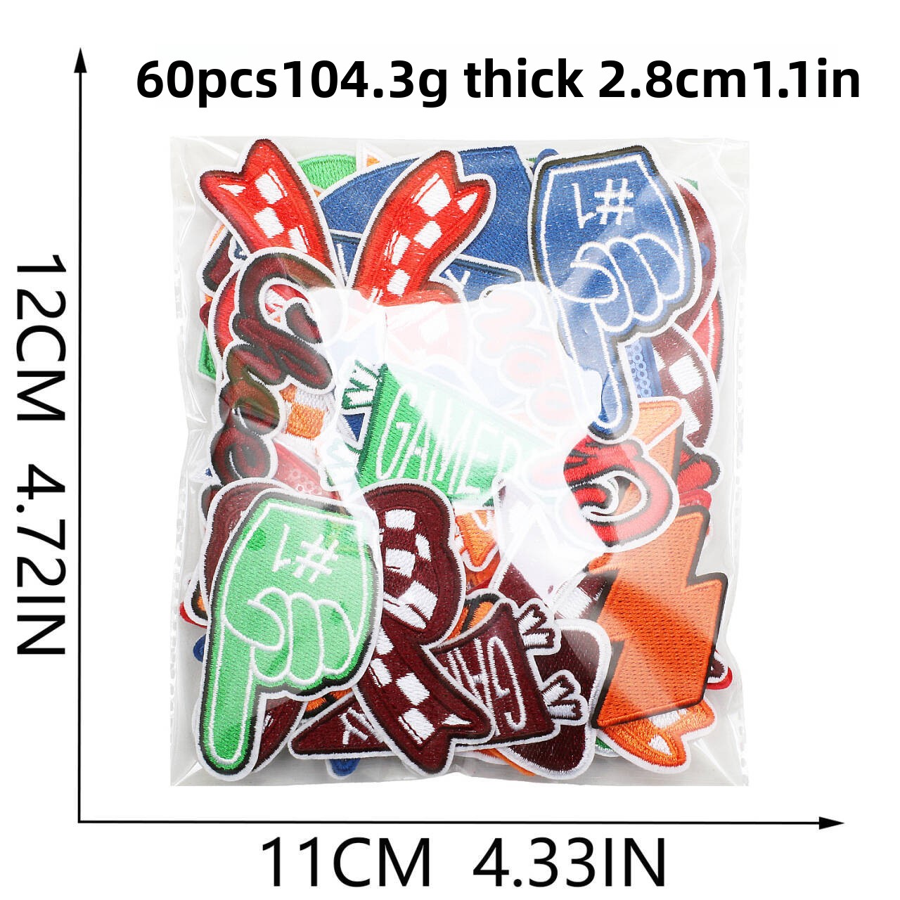1 Pezzo Patch Ricamato con Ele - Embroidery Design Love recensione e prezzo