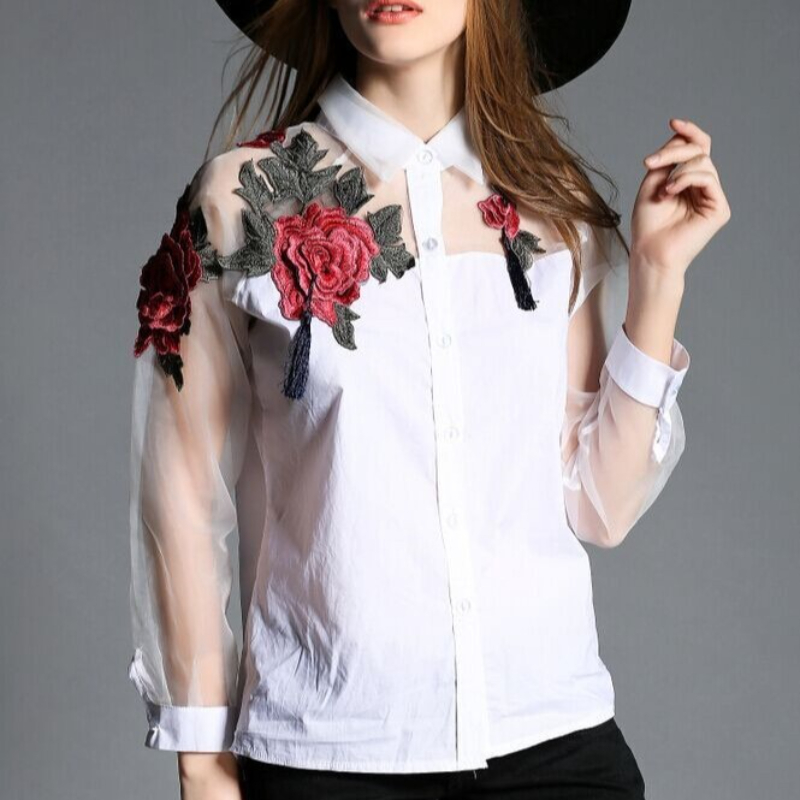 Camicetta in chiffon con ricam - Embroidery Jersey recensione e prezzo