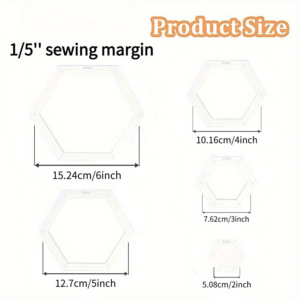 Set di 5 Modelli Esagonali per - Embroidery Service recensione e prezzo