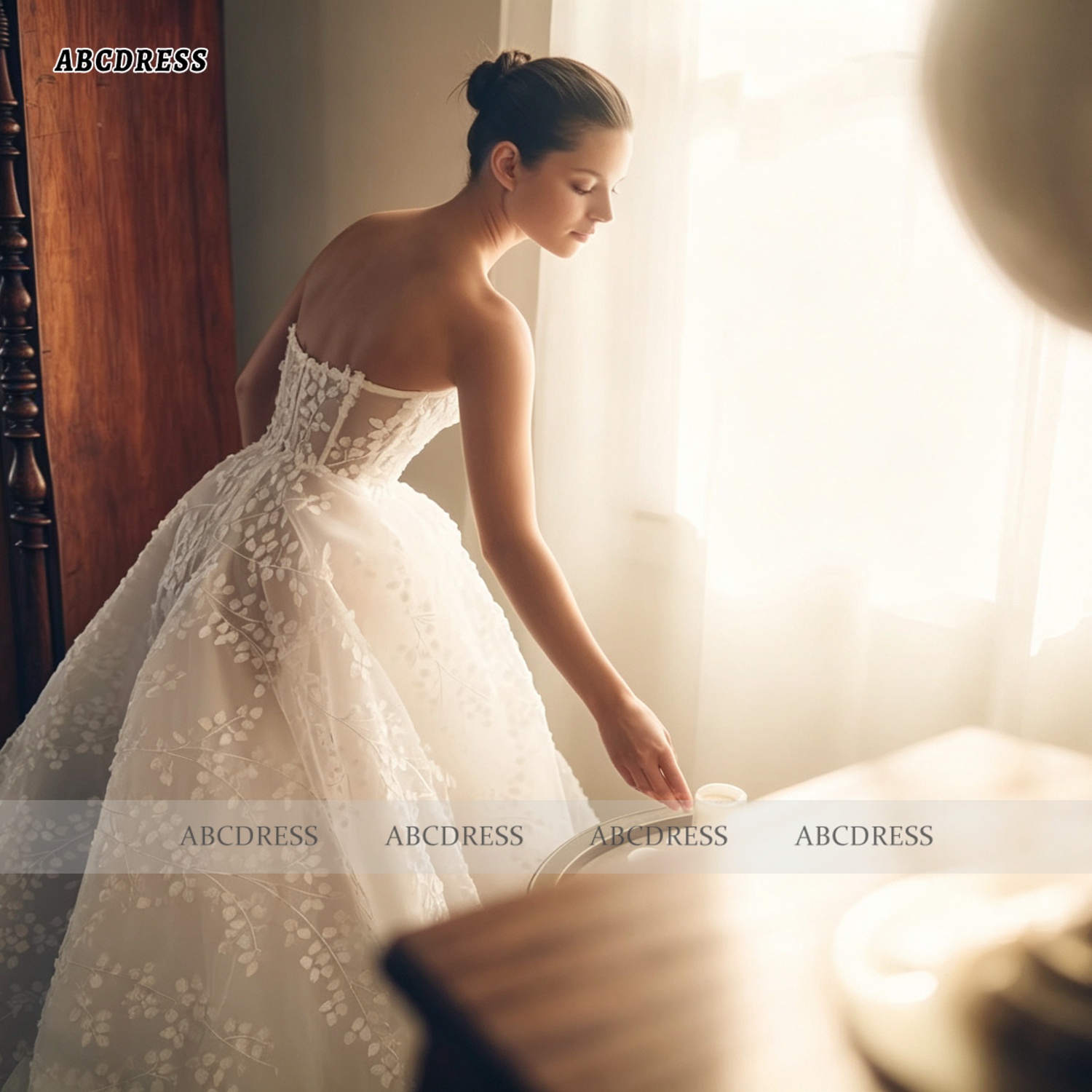 LINDO NOIVA Abito da sposa cor - Embroidery Organza recensione e prezzo