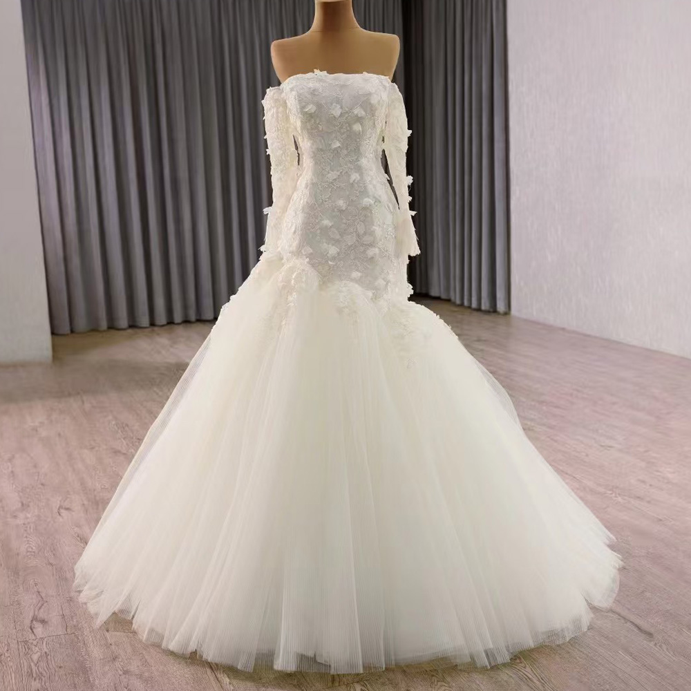 Abito da sposa senza spalline  - Embroidery Organza recensione e prezzo