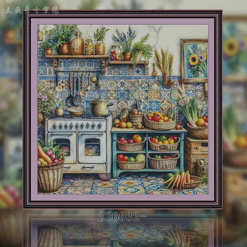 [ZZ6032 - La cucina] Kit per p - Embroidery Kitchen recensione e prezzo