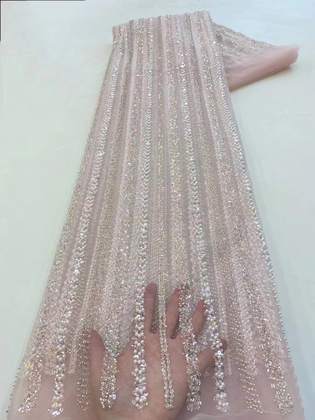 Tessuto di pizzo tulle african - Embroidery Organza recensione e prezzo